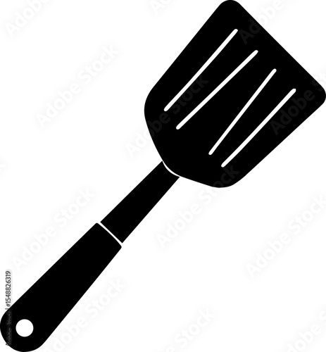 Silhouette of kitchen spatula icon vector illustration