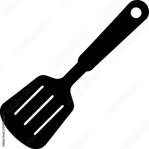 Silhouette of kitchen spatula icon vector illustration