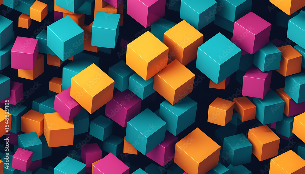 Obraz premium Color Block Symphony