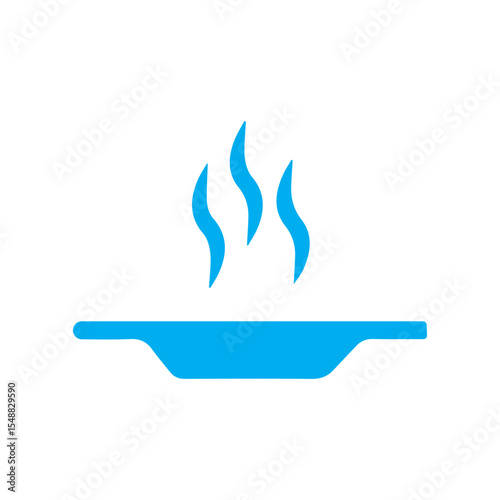 Hot plate colored icon
