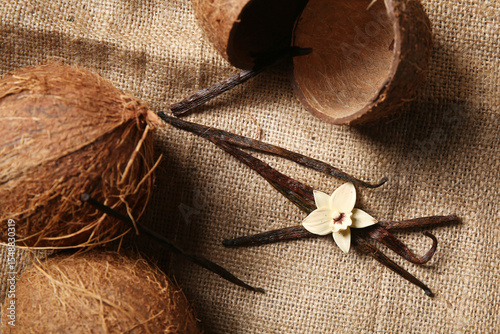 Aromatic vanilla sticks, fl...