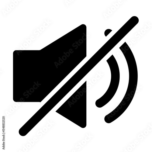 Silent Sound off icon vector for your web design, logo, UI. illustration