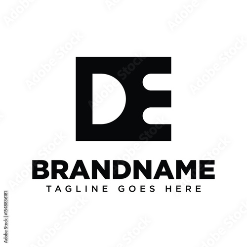 Letters DE Monogram Logo, suitable for any brand with ED or DE initials
