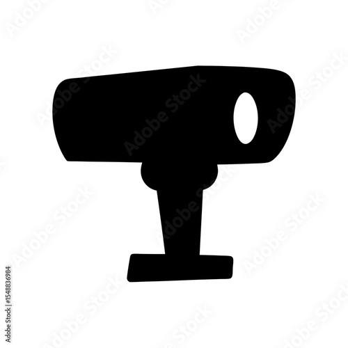 Stylized icon illustration of a security camera on a white background