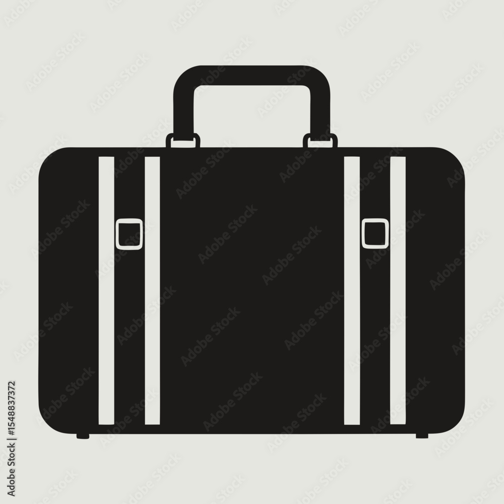 black suitcase isolated on white black suitcase isolated on white