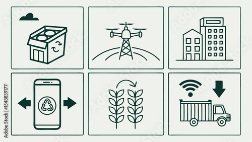 Sustainable City Smart Farming, Drone Delivery & Recycling Solutions