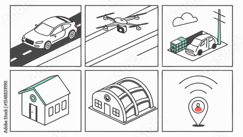 Smart City Infrastructure Autonomous Vehicles, Drones, and IoT Integration