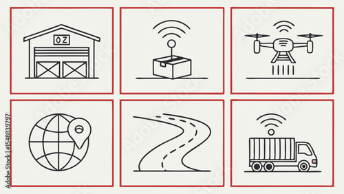 Streamlined Logistics Drone Delivery, Smart Warehousing, and Global Tracking