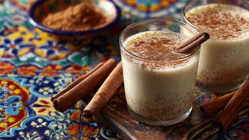 Horchata Served warm with sprinkled cinnamon