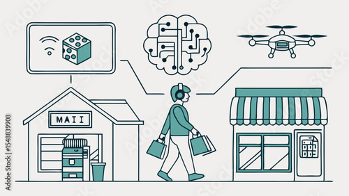 Future of Retail Smart Shopping with Drones, AI, and Automation