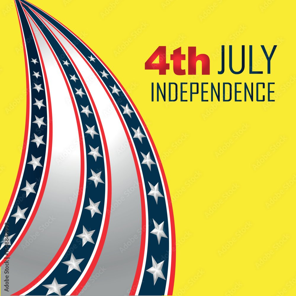 Obraz premium American flag-based vector design for Independence Day graphics