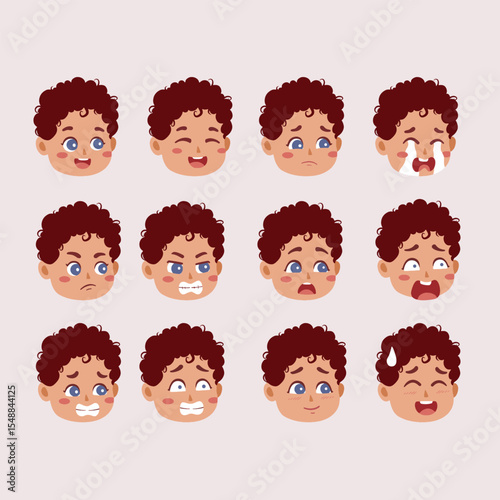 illustration of a boy's expression 