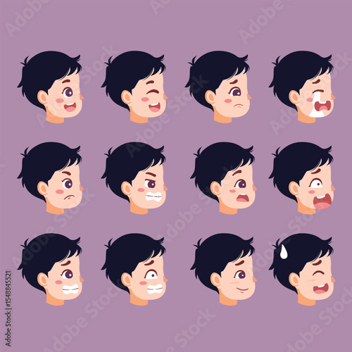illustration of a boy's expression 
