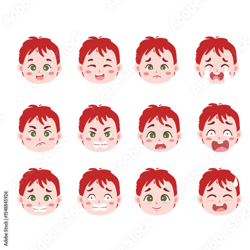 illustration of a boy's expression 