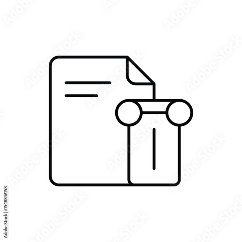 History Section Icon vector stock illustration