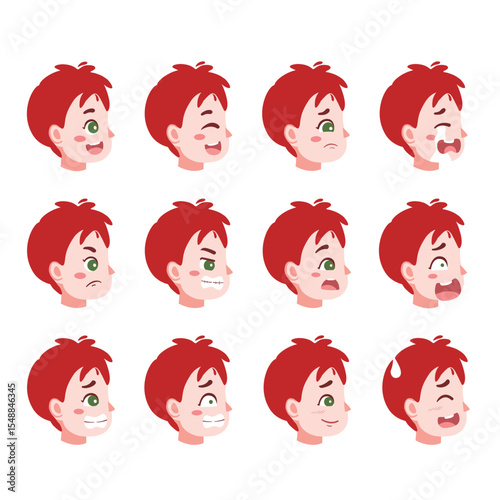 illustration of a boy's expression 