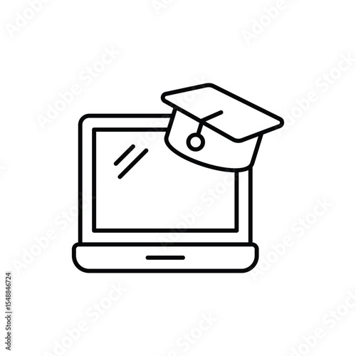 Educational Program Icon vector stock illustration