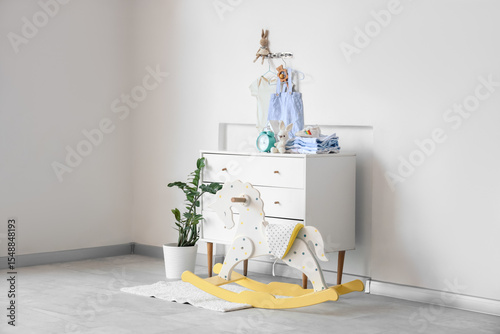 Interior of stylish childre...