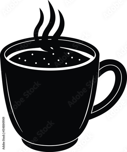 A cup of coffee with a picture of a cup of coffee vector stock