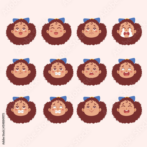 illustration of a girl's expression 