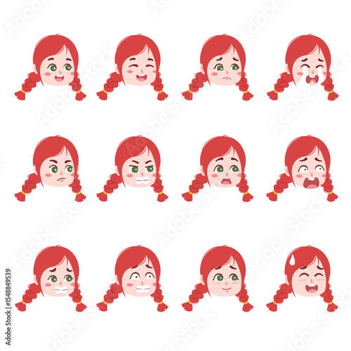illustration of a girl's expression 