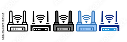 Router Icon Element For Design