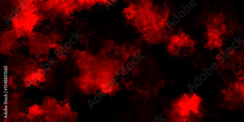 Dark red powder explosion cloud on black background. Abstract red and black grunge texture smoke. smoke fog misty texture overlay on dark black. paranormal red mystic smoke, clouds for movie.