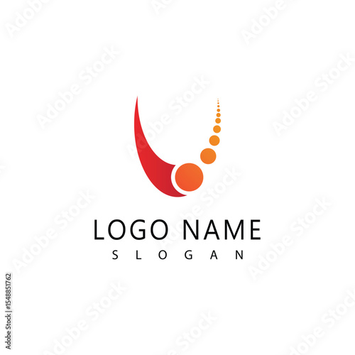 Stylized U letter initial logo vector symbol design