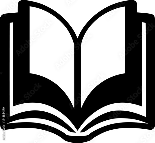 vector illustration of an open book