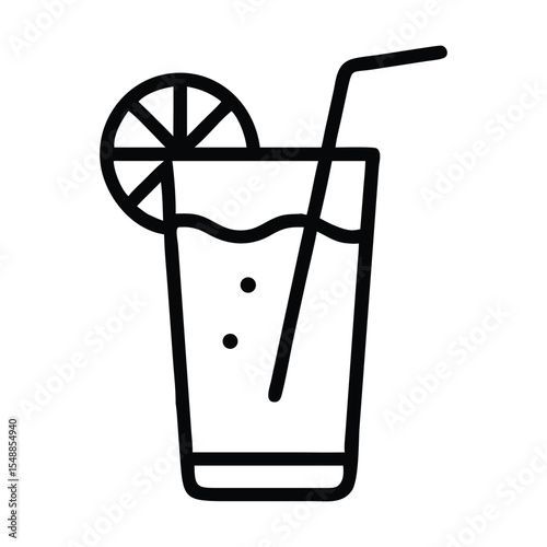Lemonade icon Flat fill set collection | Premium Vector