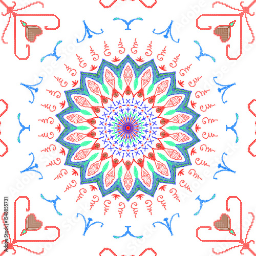 set of vector flowers