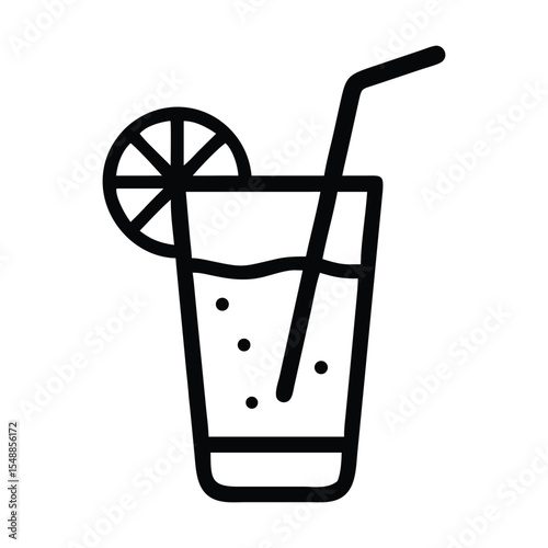 Lemonade icon Flat fill set collection | Premium Vector