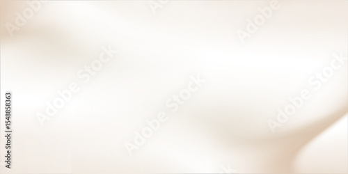 Smooth beige gradient background. Soft neutral liquid wallpaper. Universal nude color texture for banner, flyer, presentation. Abstract blurred backdrop cover. Vector illustration.