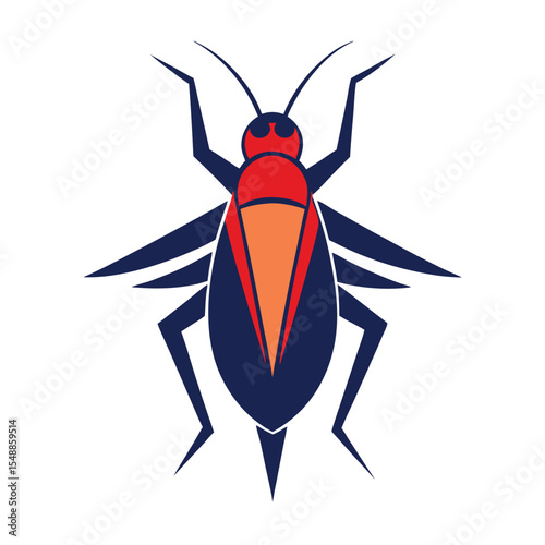 cricket symble vector on white background