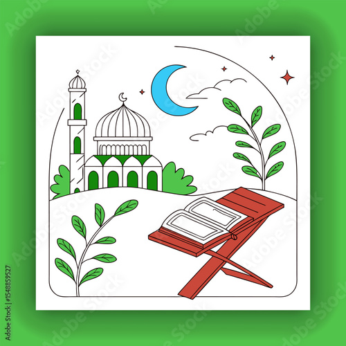 Ramadan kareem style editable template background