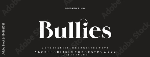 Luxury serif font in modern style. Elegant wedding alphabet letters font and number. Typography Luxury classic lettering serif fonts decorative vintage retro logo