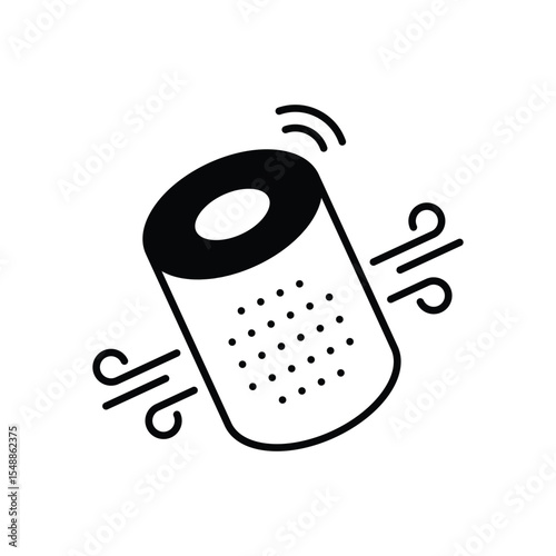 Smart Air Purifier Icon vector stock illustration
