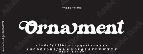 Luxury serif font in modern style. Elegant wedding alphabet letters font and number. Typography Luxury classic lettering serif fonts decorative vintage retro logo