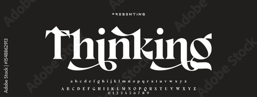 Luxury serif font in modern style. Elegant wedding alphabet letters font and number. Typography Luxury classic lettering serif fonts decorative vintage retro logo