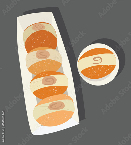 Bombolone Illustration  In A Box