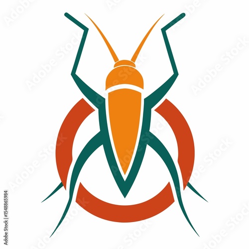 vector illustration of a cartoon cockroach