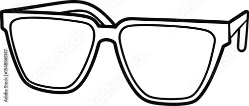 glasses isolated on white background