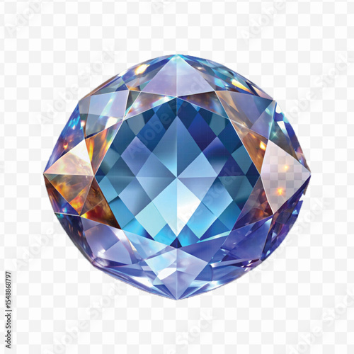 realistic 3d vibrant gemstone in different style isolated on transparent background 