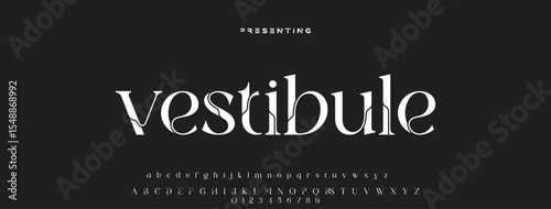 Elegant alphabet letters font logo. Typography luxury classic lettering serif fonts decorative wedding vintage retro logos, design for fashion, beauty shop and brand. vector illustration