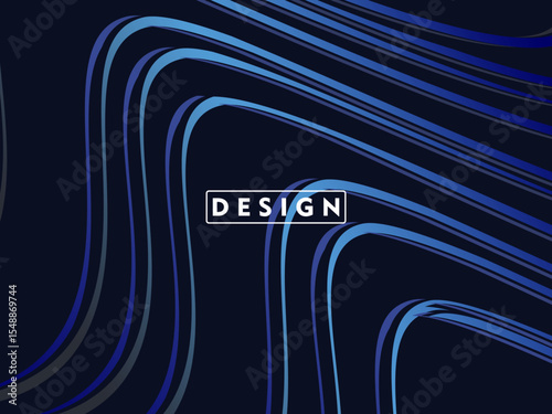 Dynamic dark blue abstract background with gradient diagonal wave pattern, creating a modern and futuristic aesthetic ideal for graphic design, technology or digital concepts.