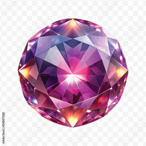 realistic 3d vibrant gemstone in different style isolated on transparent background 