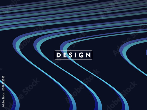 Dynamic dark blue abstract background with gradient diagonal wave pattern, creating a modern and futuristic aesthetic ideal for graphic design, technology or digital concepts.