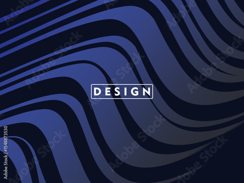 Dynamic dark blue abstract background with gradient diagonal wave pattern, creating a modern and futuristic aesthetic ideal for graphic design, technology or digital concepts.