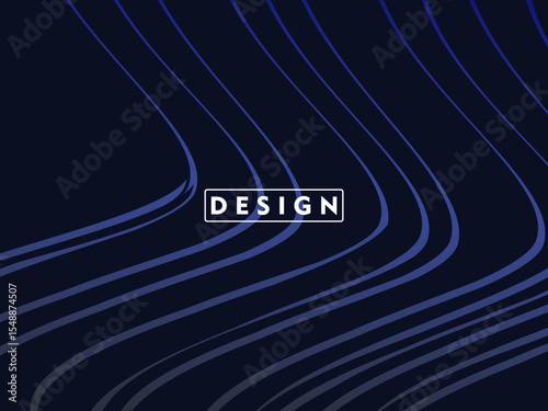 Dynamic dark blue abstract background with gradient diagonal wave pattern, creating a modern and futuristic aesthetic ideal for graphic design, technology or digital concepts.