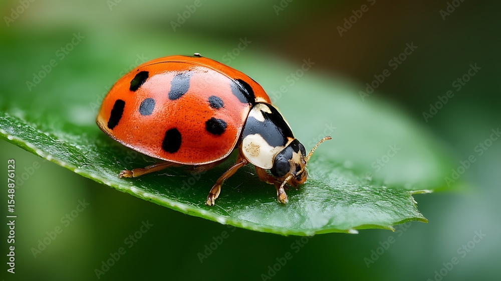 Ladybug on Green Leaf Ladybug on Green Leaf